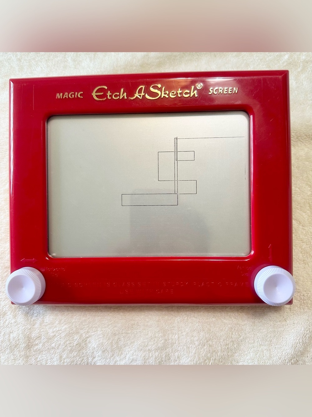 Spin Master Classic Etch A Sketch Magic Screen Toy 33700 Red Retro Tested Work